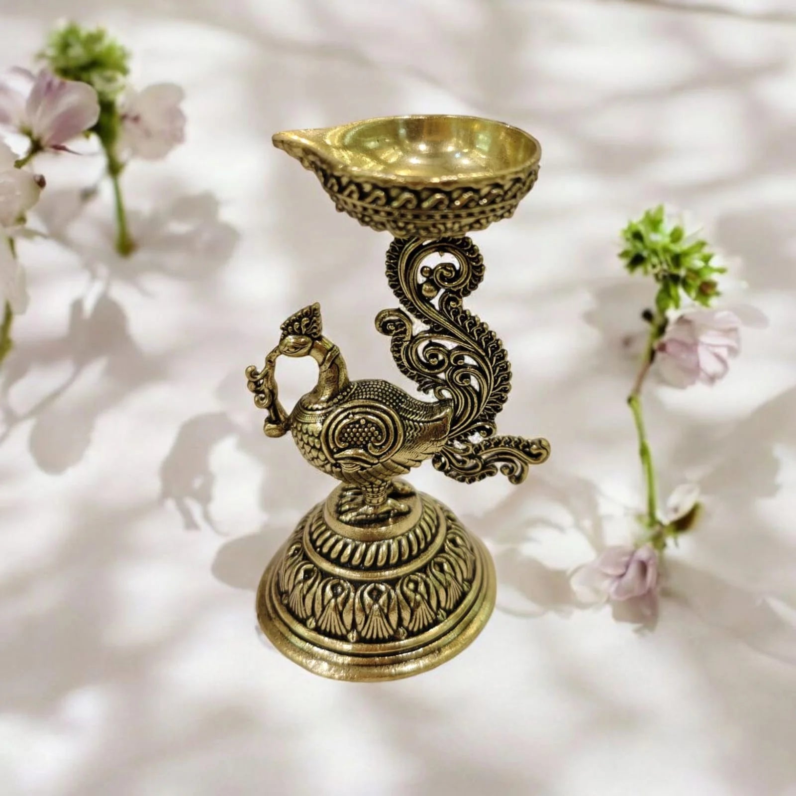 Premium Peacock Diya