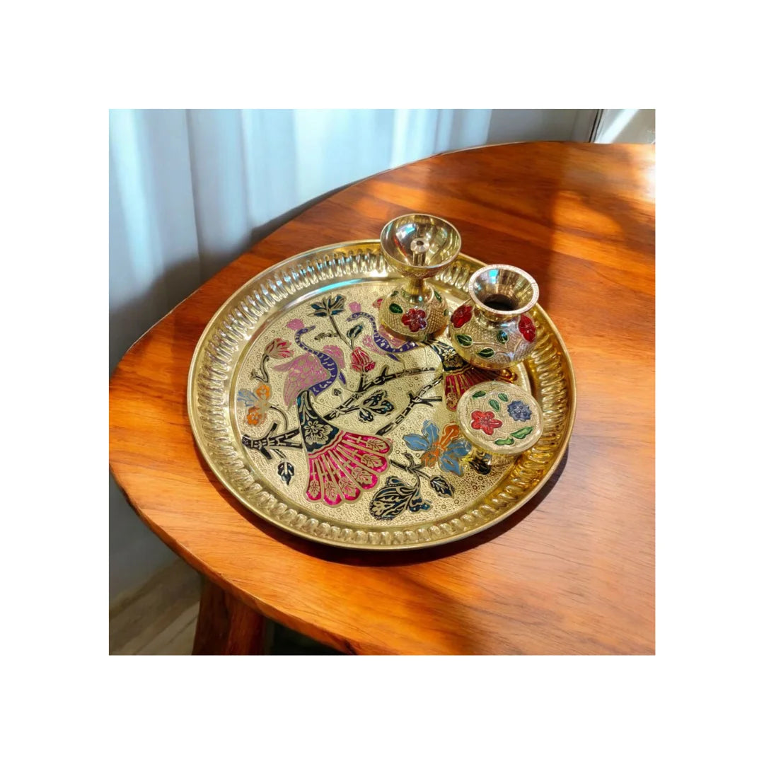 Pooja Thali + Diya, Lota, Dibbi