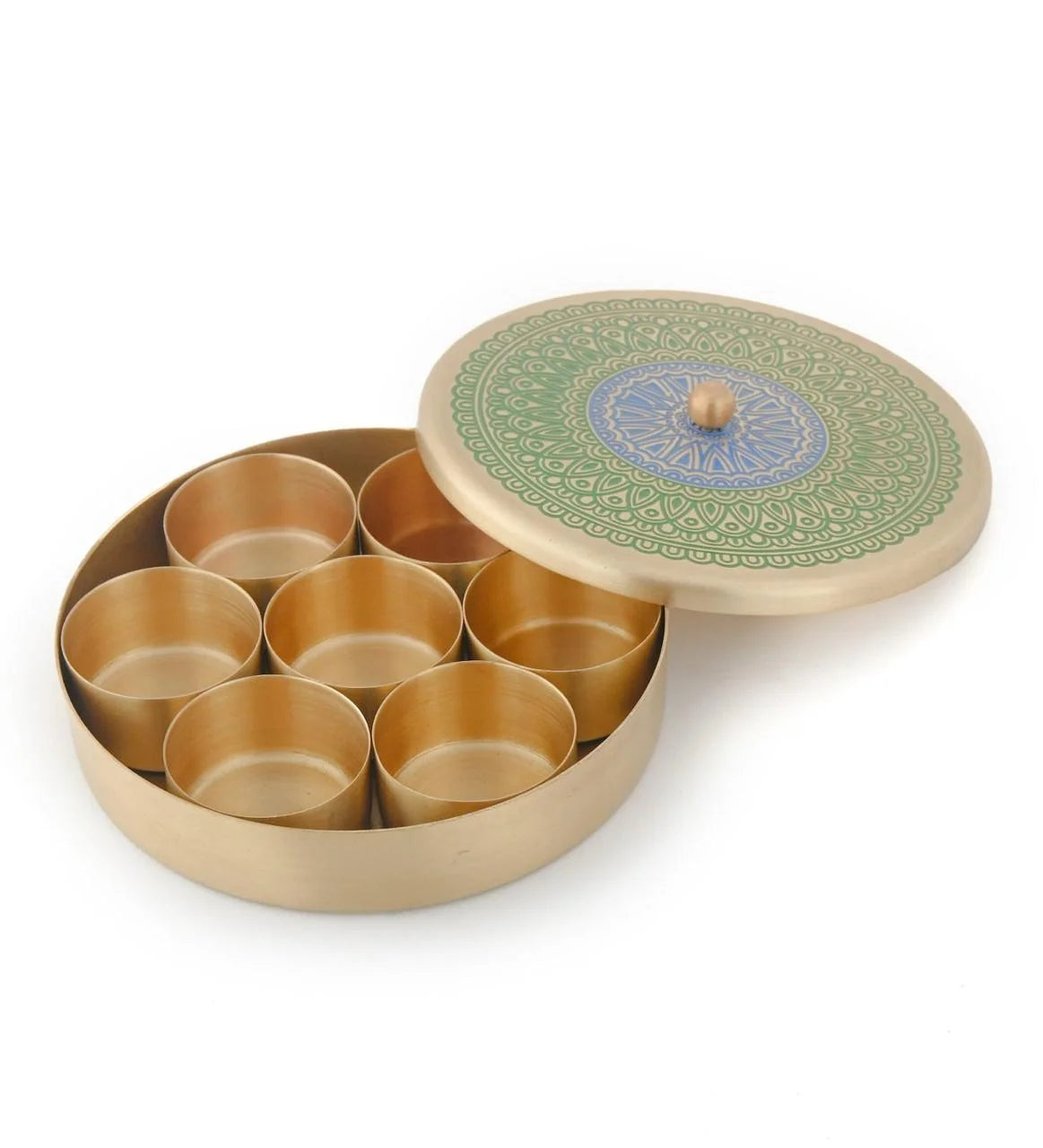 Mandala Mukhawas Box - Green