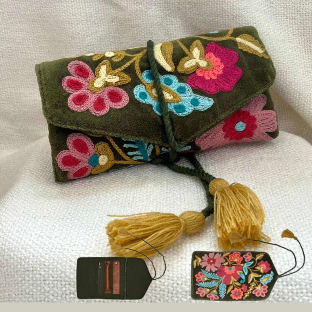 Pouch - Floral Jewellary Organiser