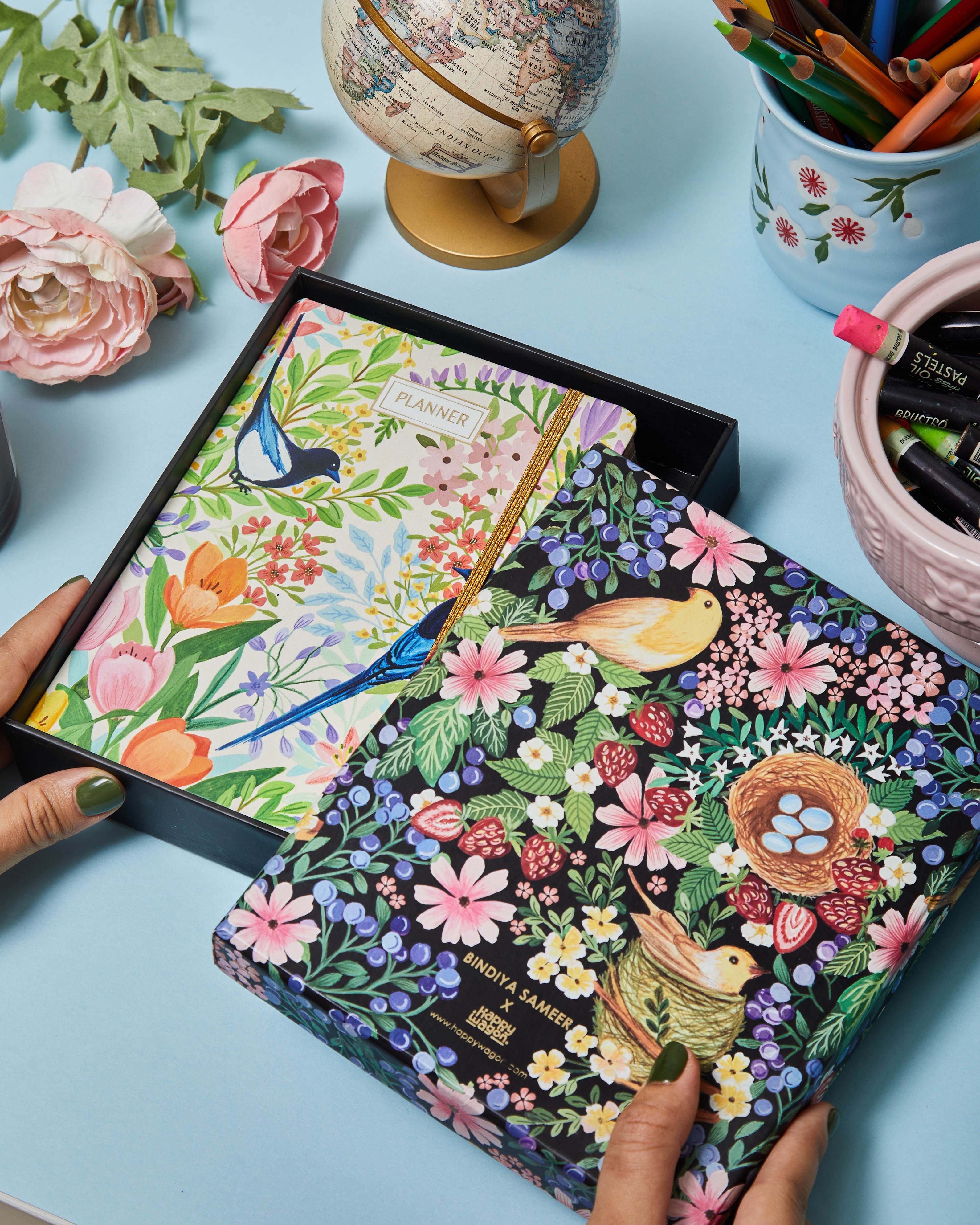 Summer Birds Hardbound Undated Planner