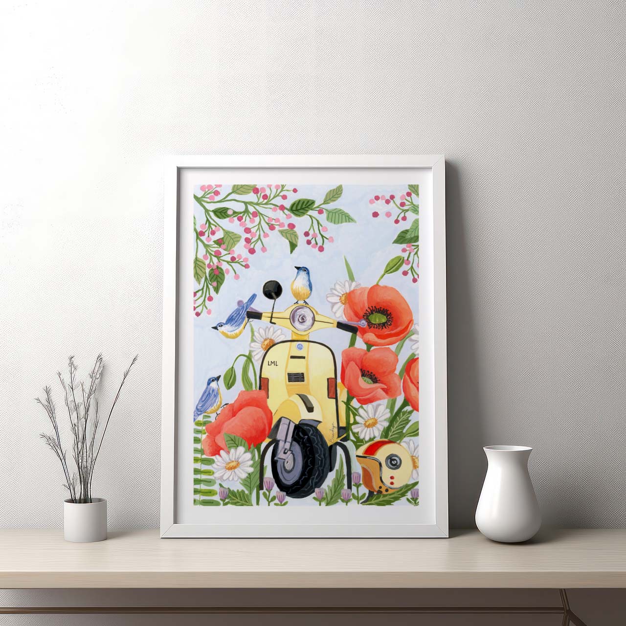 Vintage Scooter Wall Art
